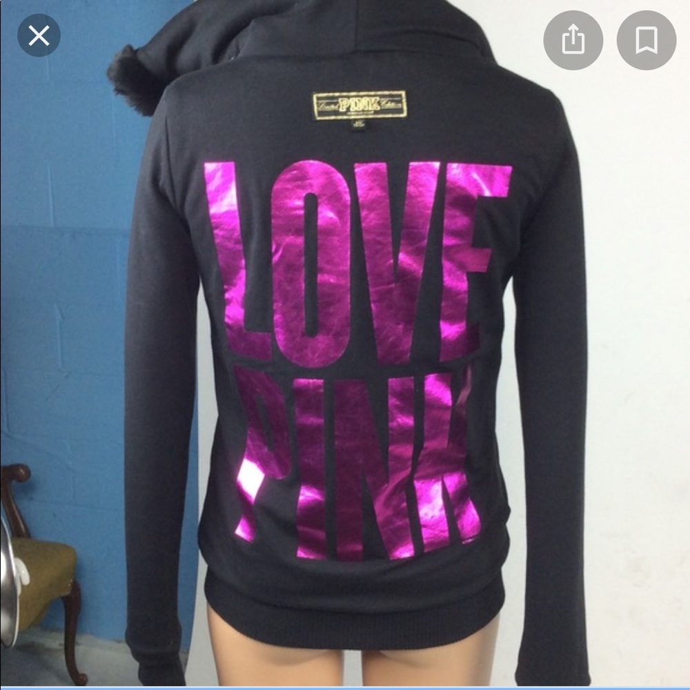 Vs pink limited rare edition faux fur coat